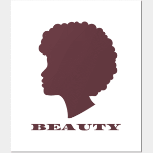 afro beauty shirt Posters and Art